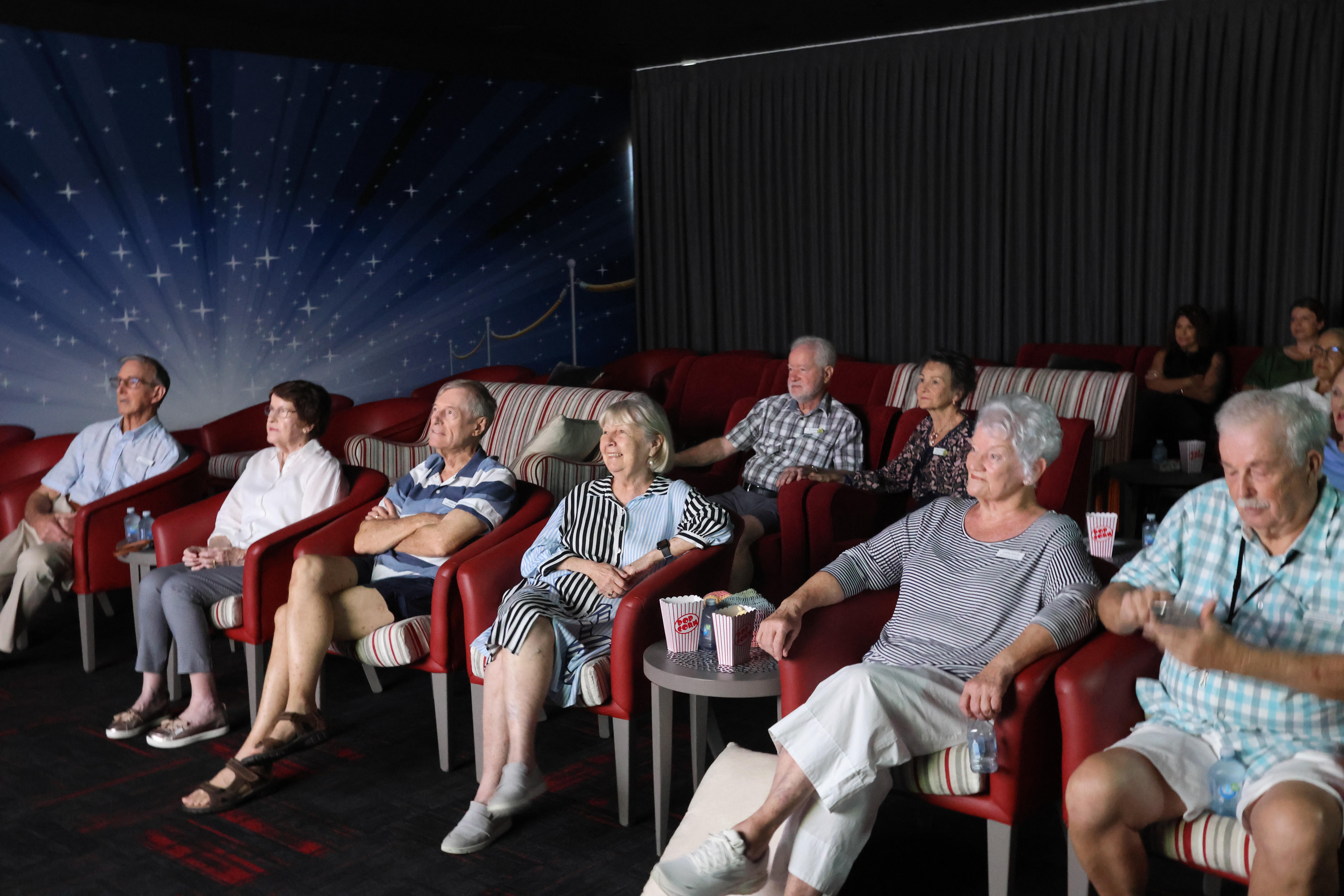 Home Care Campaign behind the scenes - Cinema at our residential aged care facility