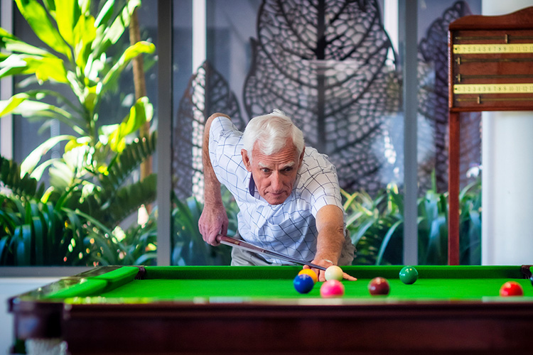 Rosemount Retirement Village - Billiard table  at Community Centre lounge