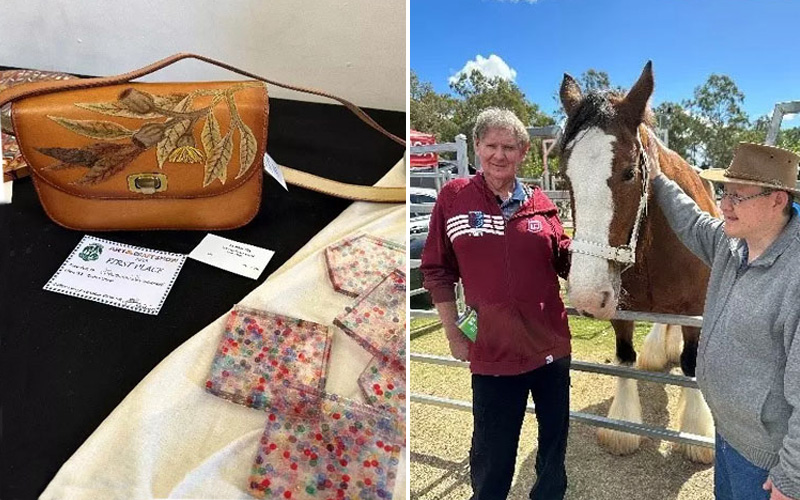 Day trip of a respite day care centre to the Pine Rivers Show 2023.