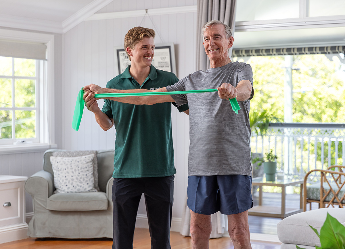 Home Care Brisbane - allied health physio session Home Care Brisbane - allied health physio session