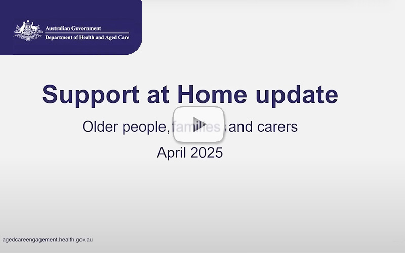 Support at home government webinar